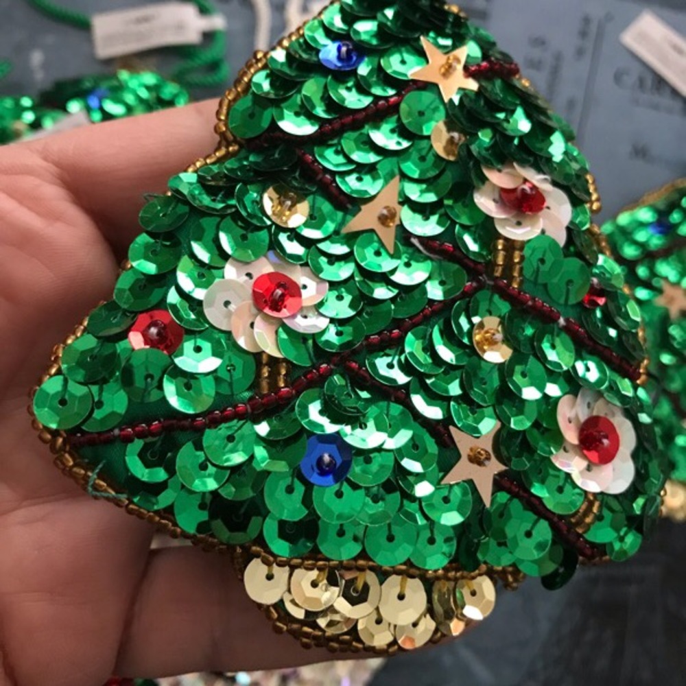 🎄Christmas🎄sparkly sequin beaded coin purses - Picture 2 of 3